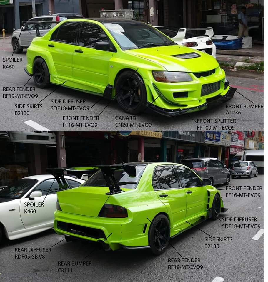 Evo9 VRS TA-Style Widebodykit