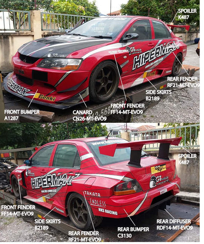 Evo 7-9 HKS TA-Style Widebodykit