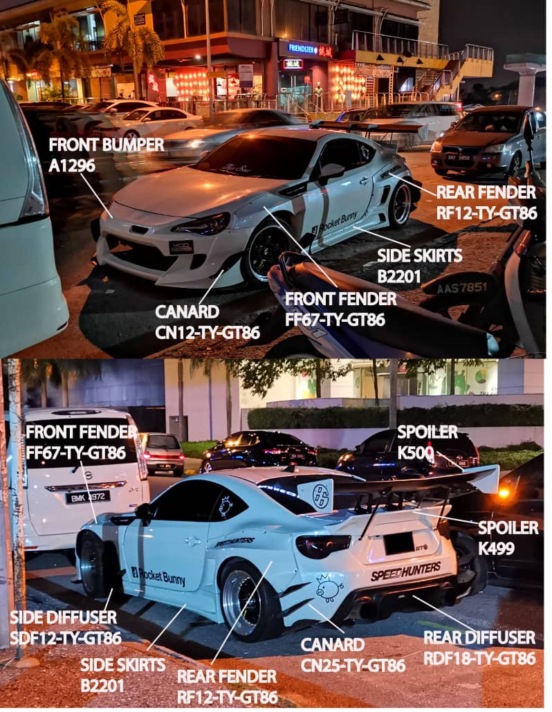 GT86 RB-Style V3 komplett Bodykit