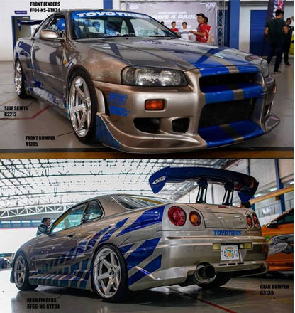 Skyline R34 C-west-Style Bodykit