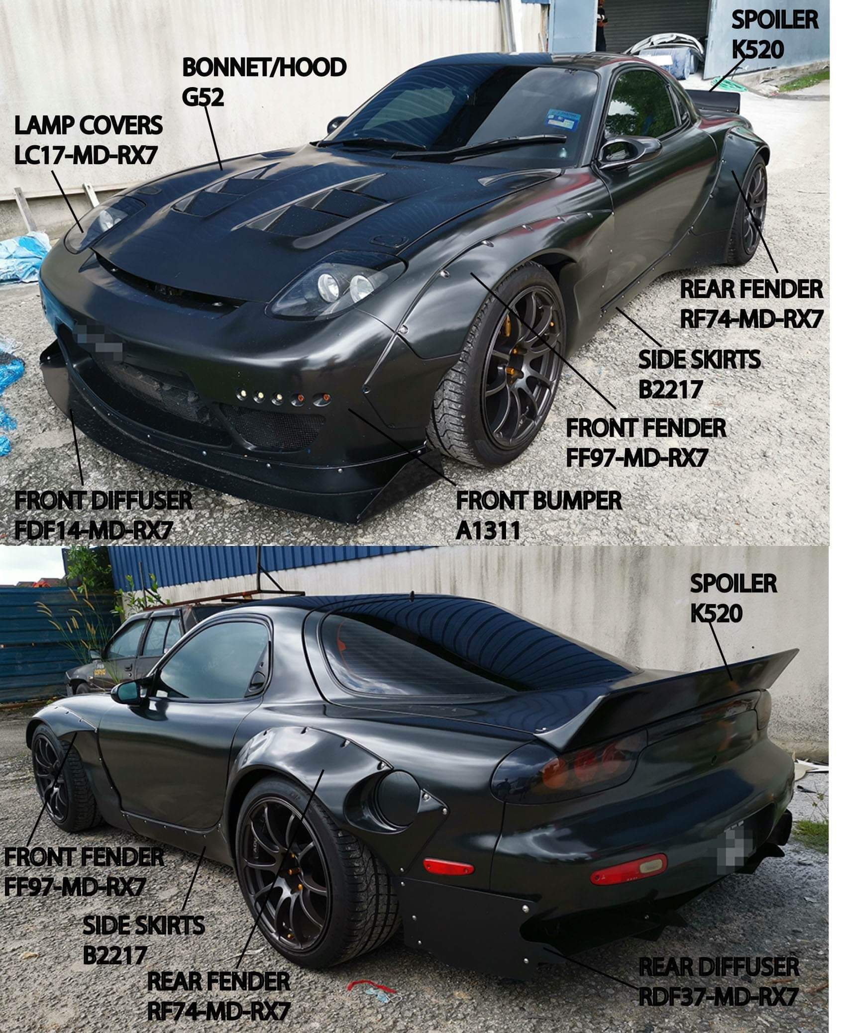 RX-7 RB-Style Bodykit